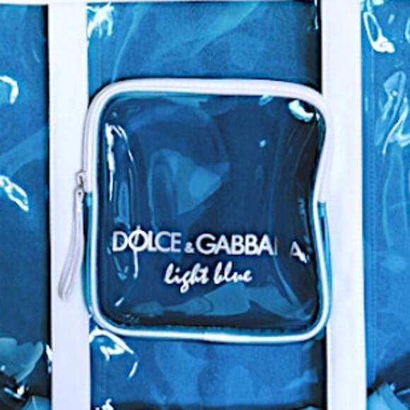 Dolce and Gabbana Blue/White Clear Tote - Picture 3 of 7
